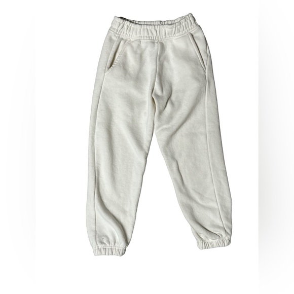 Zara Other - Zara, White Joggers, Youth Size 8, Front Side Pockets, Terry Cloth Inside